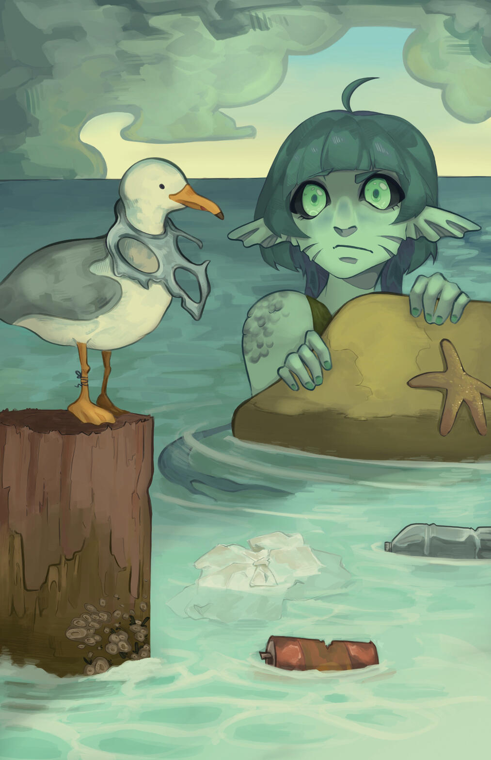 Little Siren: 11" x 17" - 2024