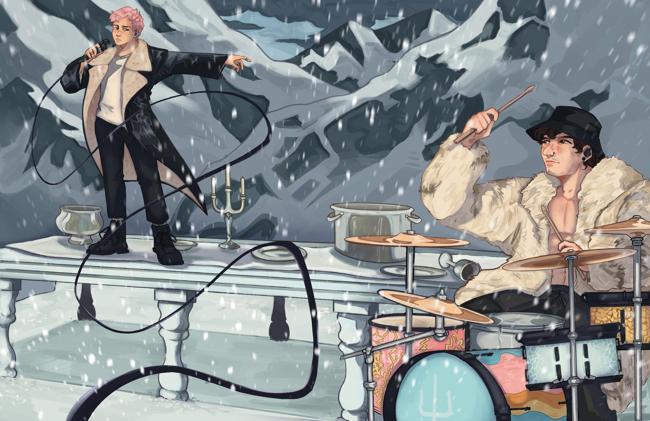 Shy Away: 17&quot; x 11&quot; - 2024